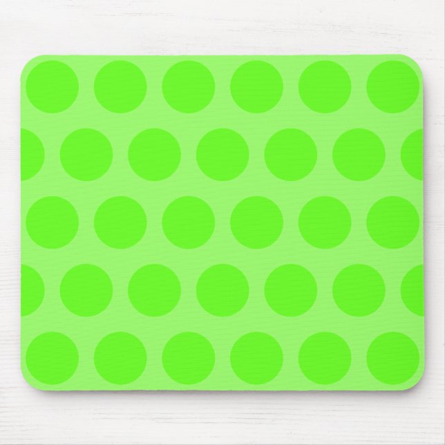 Lime Punkte Mousepad (Vorne)