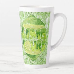 Lime Votre grande tôle en latte Mug 17 oz