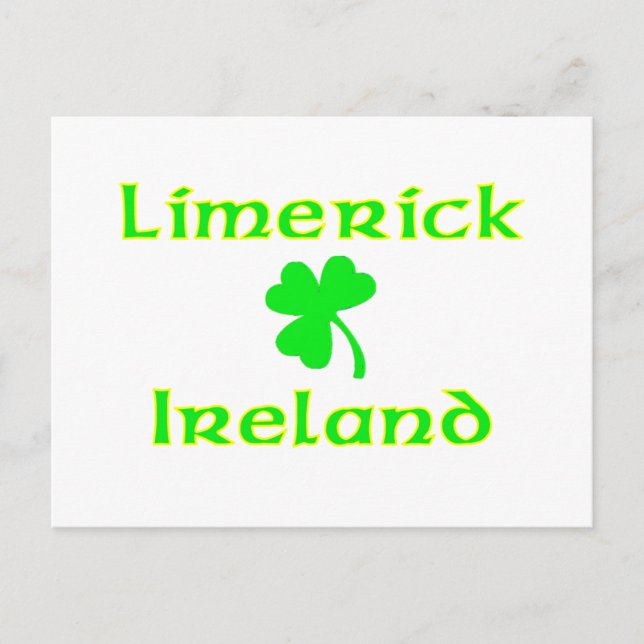 Limerick, Irland Postkarte (Vorderseite)
