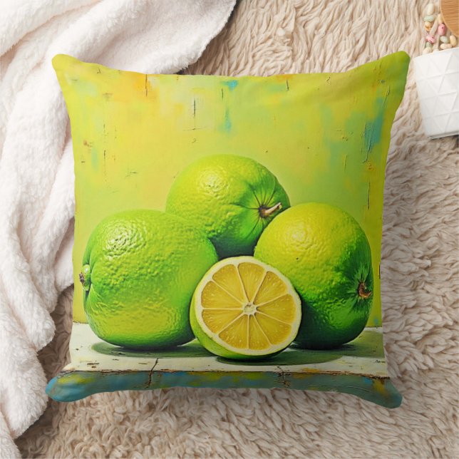 Limes helles Summer Pop Design Kissen (Decke)