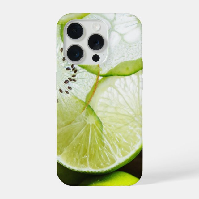 Limes, Kiwis und Gurken iPhone 15 Pro Hülle (Rückseite)