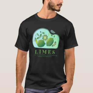 Limette Frucht Vitamin C Nährstoff Veganer Fruchte T-Shirt