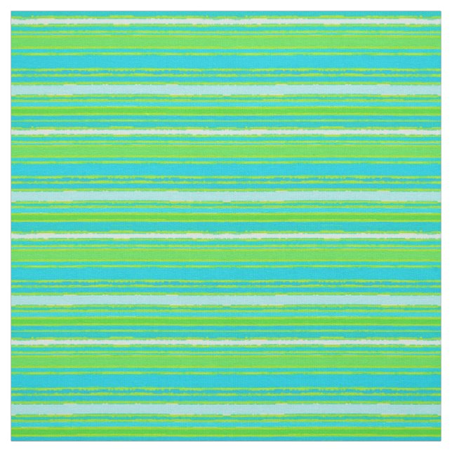 Limette Grünes Aqua Türkisblaues Muster Stoff (Muster)