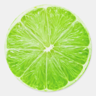 Limette Runder Aufkleber