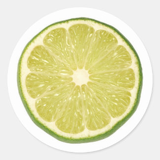 Limette Runder Aufkleber