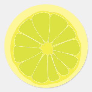 Limette runder aufkleber