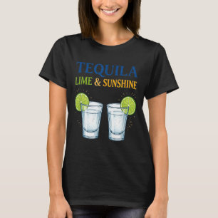 Limette und Sonnenschein lustiger Sommer Trinkurla T-Shirt