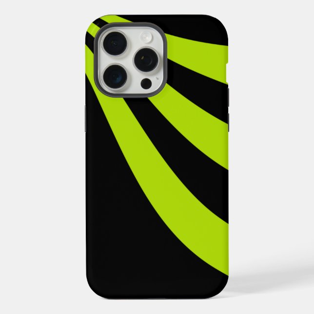 Limette Welle  iPhone 15 Pro Max Hülle (Rückseite)