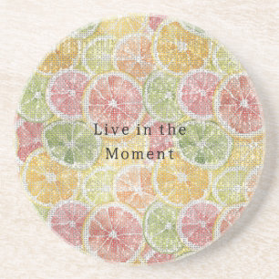 Limette Zitrone Orange Grapefruit Frucht Funkeln  Getränkeuntersetzer