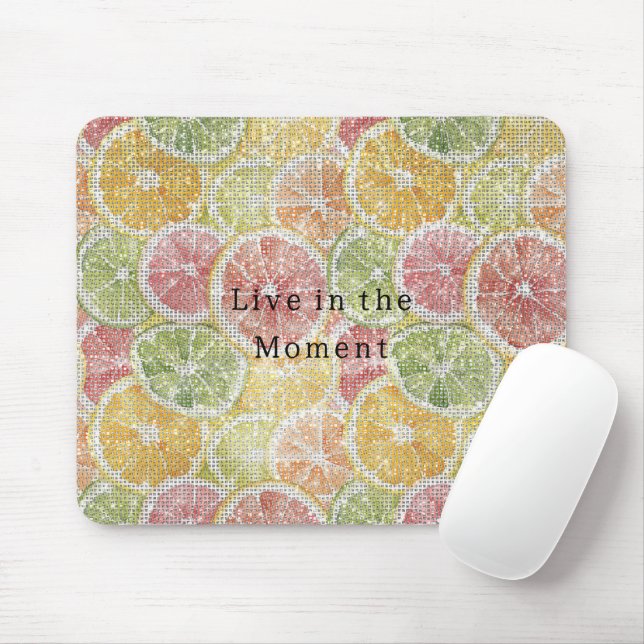 Limette Zitrone Orange Grapefruit Frucht Funkeln  Mousepad (Mit Mouse)