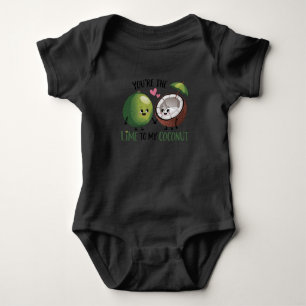 Limette zu meinem Kokosnuss-Baby Baby Strampler