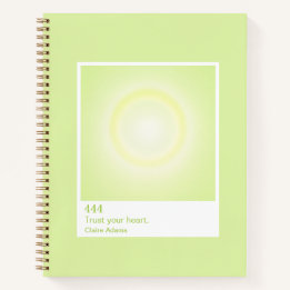 Limetten-Grün Aura Swatch Engel Zahl Notizbuch