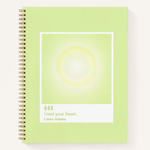 Limetten-Grün Aura Swatch Engel Zahl Notizbuch