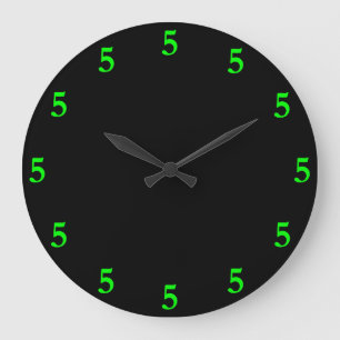 Limetten Grün Fünf Uhr Irgendwo auf Schwarz