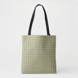 Limetten-Grün-Kariert Klassisches Muster Retro Tasche