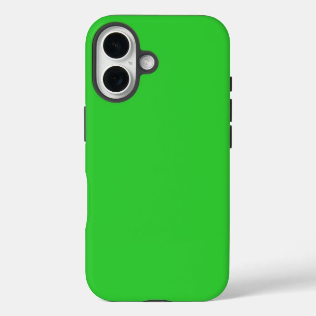 Limetten-Grün Robust iPhone 16 Hülle (Rückseite)