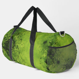 Limetten-Grüne Grunge mit schwarzen Akzenten Duffle Bag