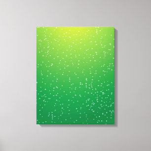 Limetten-Soda mit winzigen Blasen Hintergrundkunst Leinwanddruck