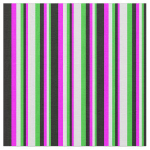 Limettengrün, Lavendel, Fuchsia und schwarz Stoff