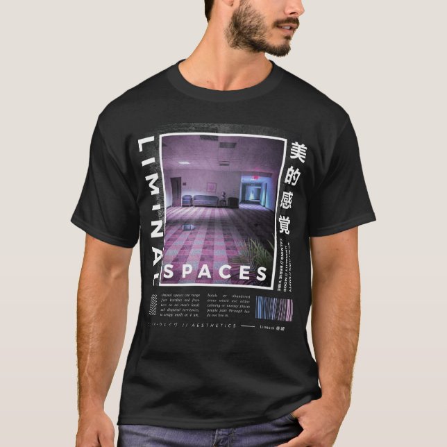 Liminale Bereiche Retro 80er & 90er ästhetische Va T-Shirt (Vorderseite)