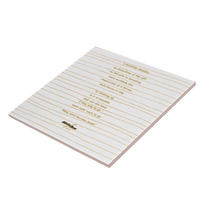 Liminality Keramik Tile von Poet Adiela Akoo Fliese (Seite)