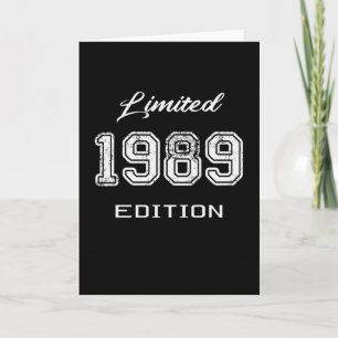 Limited 1989 Edition - Awesome Birthday Gift Karte