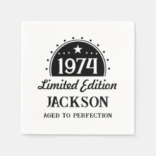 Limited Edition 50. Geburtstag Serviette