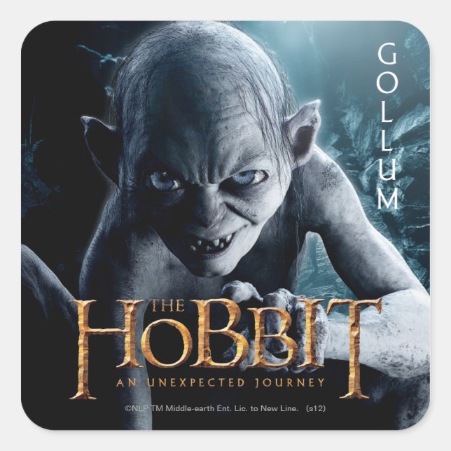 Limited Edition Artwork: GOLLUM™ Quadratischer Aufkleber (Vorderseite)