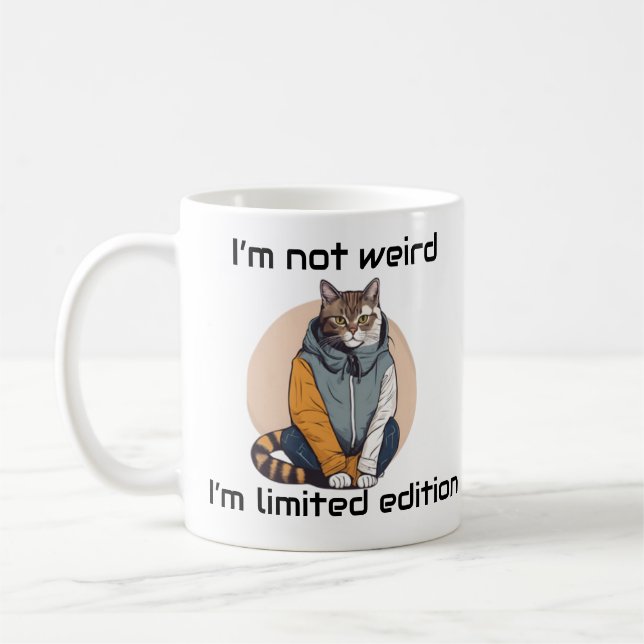 Limited Edition Cat Tasse - Einzigartiges und spie (Links)