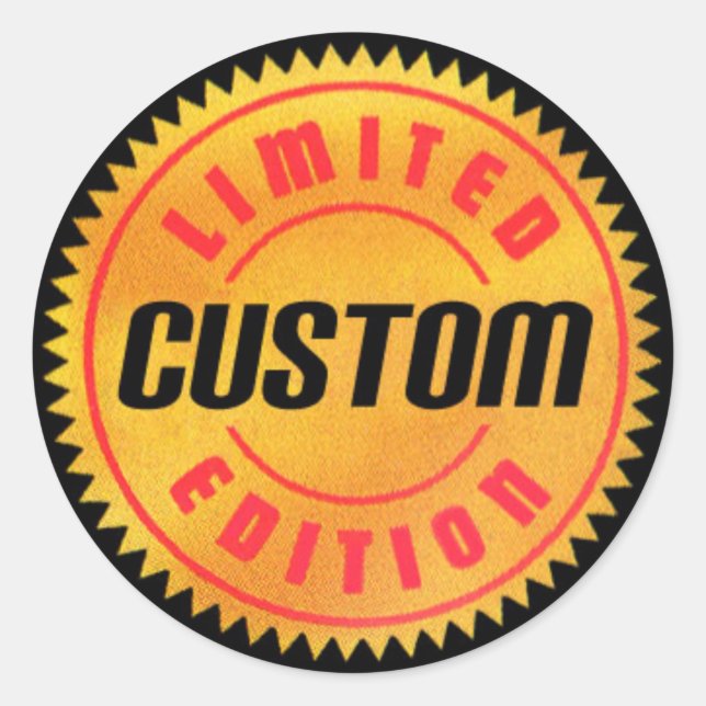 Limited Edition: Custom Round Stickers (Vorderseite)