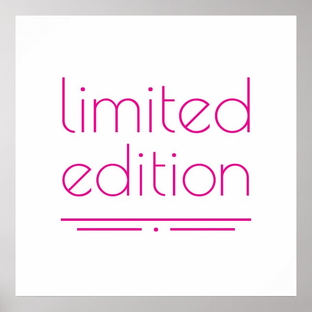 Limited Edition - Eine Art Poster (Vorne)