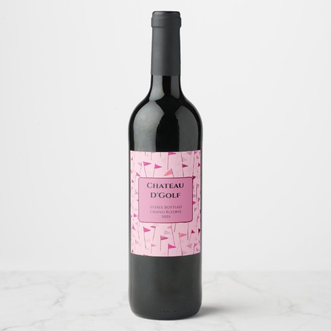 Limited Edition Golf Celebration Wine Label Weinetikett (Vorderseite)