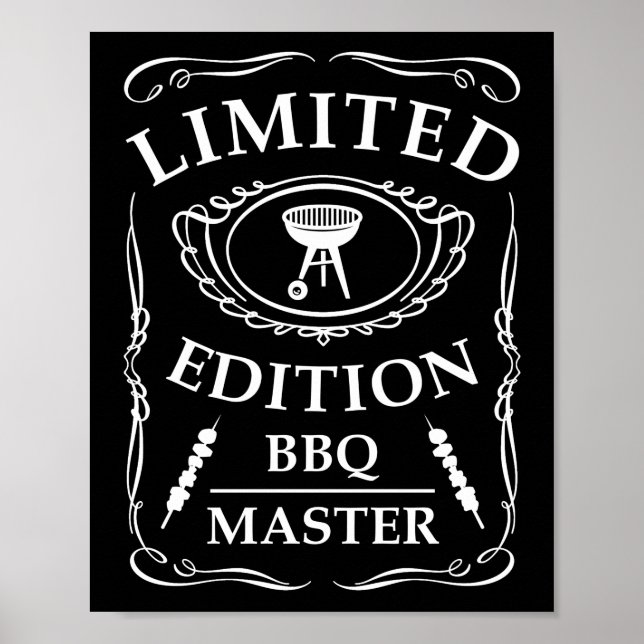 Limited Edition GRILLEN Master Smoker Grill Barbec Poster (Vorne)