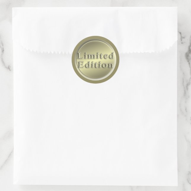 Limited Edition Imitate Gold Runder Aufkleber (Tasche)