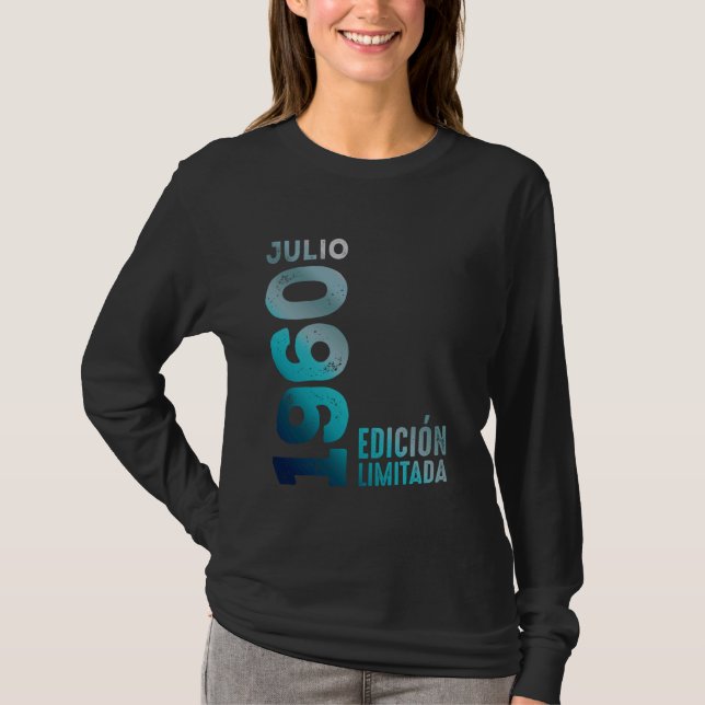 Limited Edition Juli 1960 Retro 1960 Jahr 1960 Vin T-Shirt (Vorderseite)