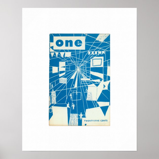 Limited Edition ONE Magazine, Juni 1955 Print Poster (Vorne)