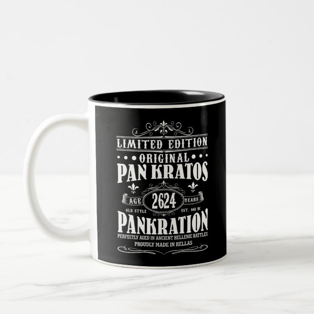 Limited Edition Pan Kratos 2624er Jahre Zweifarbige Tasse (Links)