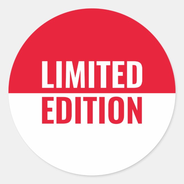 Limited Edition Runder Aufkleber (Vorderseite)