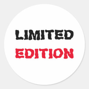 Limited Edition Runder Aufkleber