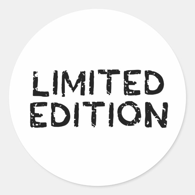Limited Edition Runder Aufkleber (Vorderseite)