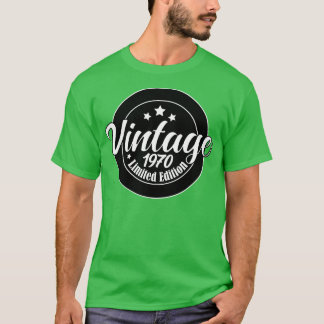Limited Edition Vintag 1970 Geburtstag 53. Geburts T-Shirt