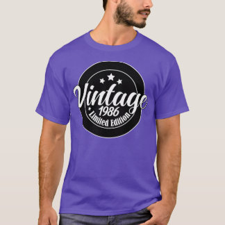 Limited Edition Vintag 1986 Geburtstag 37. Geburts T-Shirt