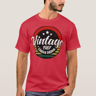 Limited Edition Vintag 1987 Geburtstag 36. Geburts T-Shirt