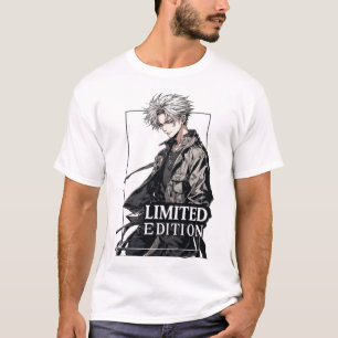 Limitierte Anime-Jungen-Grunge-Techwear-Straßenmod T-Shirt