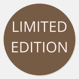 limitierte Auflage Runder Aufkleber