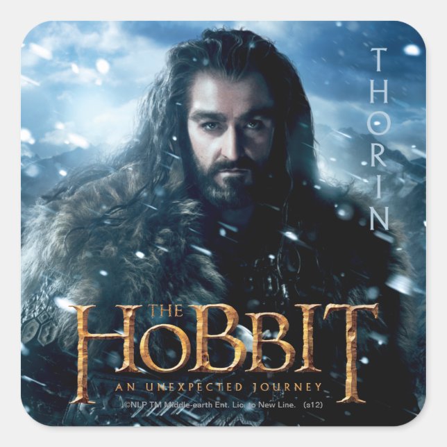 Limitierte Auflage: THORIN OAKENSHIELD™ Quadratischer Aufkleber (Vorderseite)