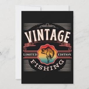 LIMITIERTE AUFLAGE VINTAGE ANGELN EINLADUNG