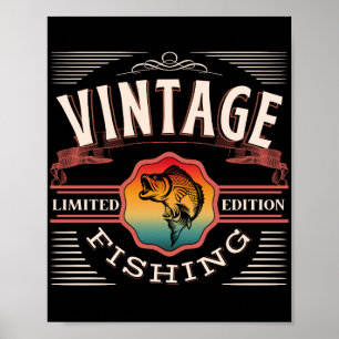 LIMITIERTE AUFLAGE VINTAGE ANGELN POSTER