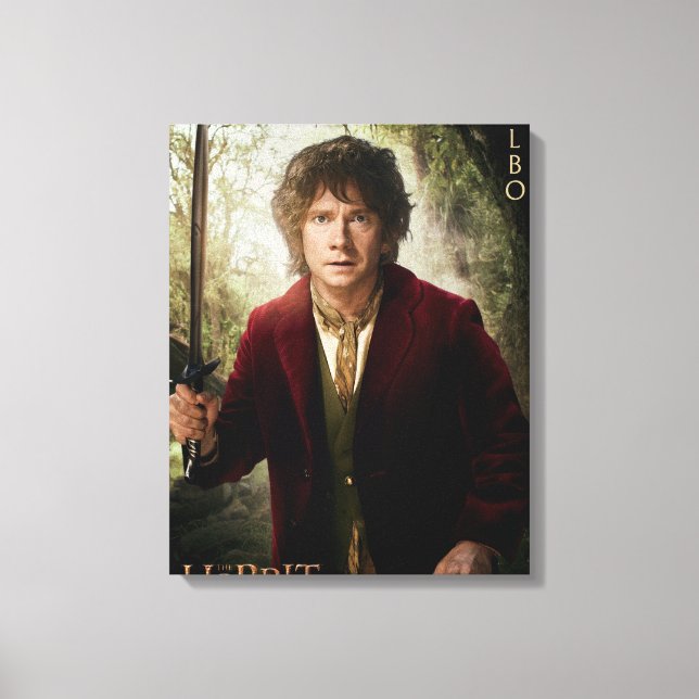 Limitierte Edition Artwork: BILBO BAGGINS™ Leinwanddruck (Vorderseite)