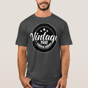 Limitierte Edition Vintage 1988 Geburtstag 35. Geb T-Shirt